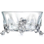 Crystal salad bowl "Lucien Olivier" with silver
